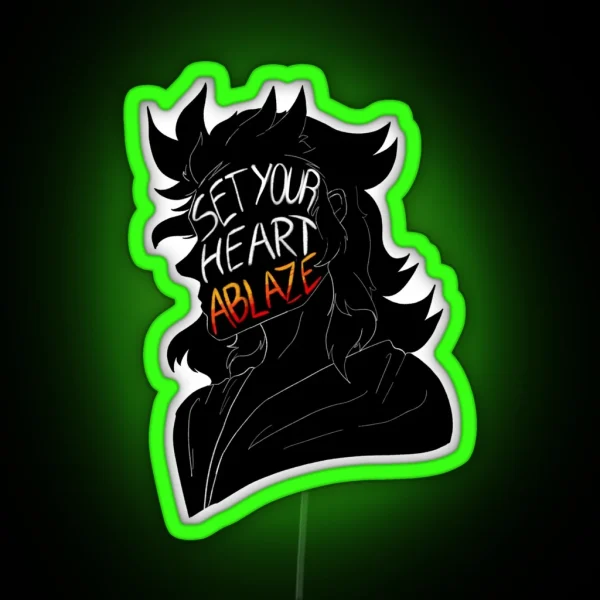Set Your Heart Ablaze RGB Neon Sign
