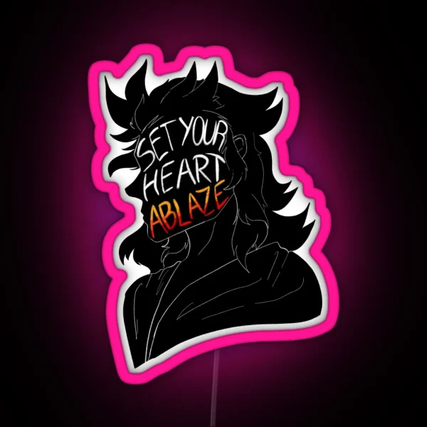 Set Your Heart Ablaze RGB Neon Sign