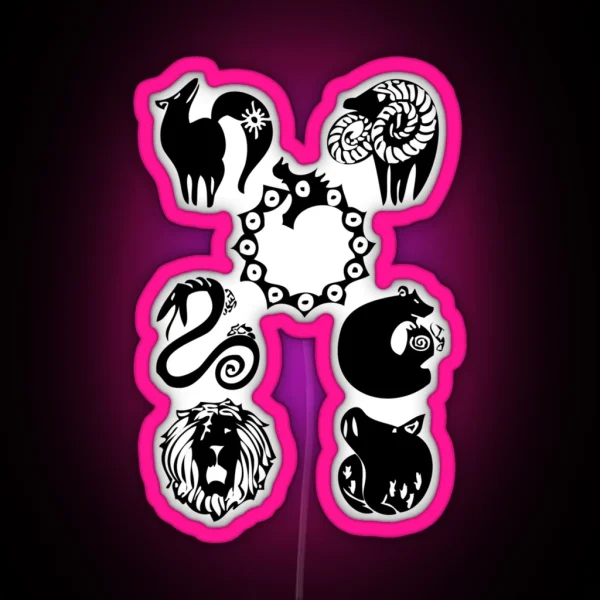Seven Deadly Sins Classic Led RGB Neon Sign