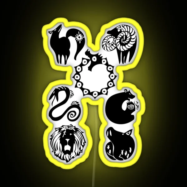 Seven Deadly Sins Classic Led RGB Neon Sign