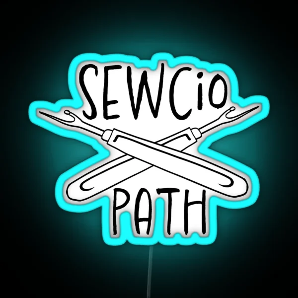 Sewciopath With Rippers RGB Neon Sign