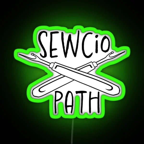 Sewciopath With Rippers RGB Neon Sign