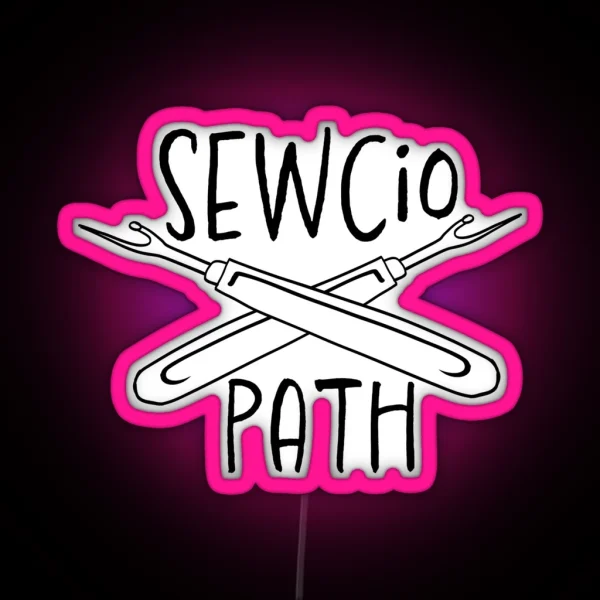 Sewciopath With Rippers RGB Neon Sign