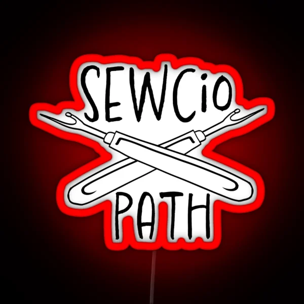Sewciopath With Rippers RGB Neon Sign