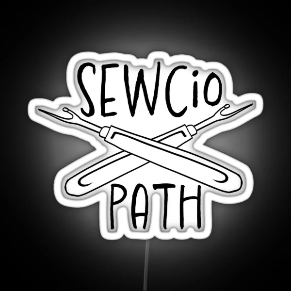 Sewciopath With Rippers RGB Neon Sign