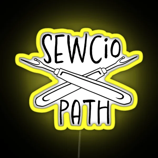 Sewciopath With Rippers RGB Neon Sign