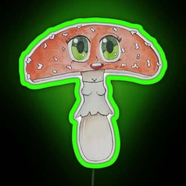 Sexy Fly Agaric RGB Neon Sign