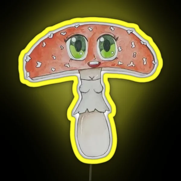Sexy Fly Agaric RGB Neon Sign