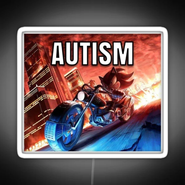 Shadow Autism Meme RGB Neon Sign