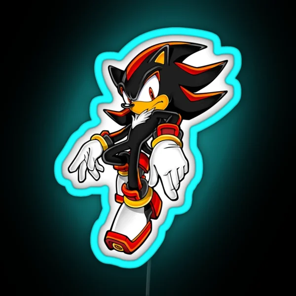 Shadow The Hedgehog Rfgrn RGB Neon Sign