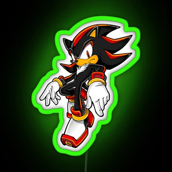 Shadow The Hedgehog Rfgrn RGB Neon Sign