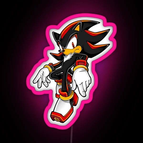 Shadow The Hedgehog Rfgrn RGB Neon Sign
