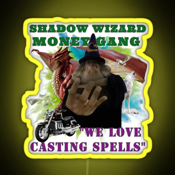 Shadow Wizard Money Gang RGB Neon Sign