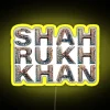 Shah Rukh Khan Digital Art Neon Sign - Edition 1 in Yellow