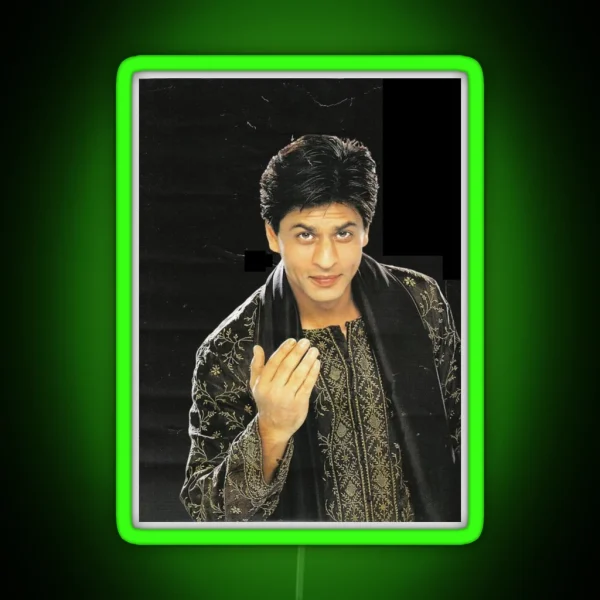 Shahrukh Khan Young RGB Neon Sign