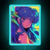 shampoo rgb neon sign with blue lighting