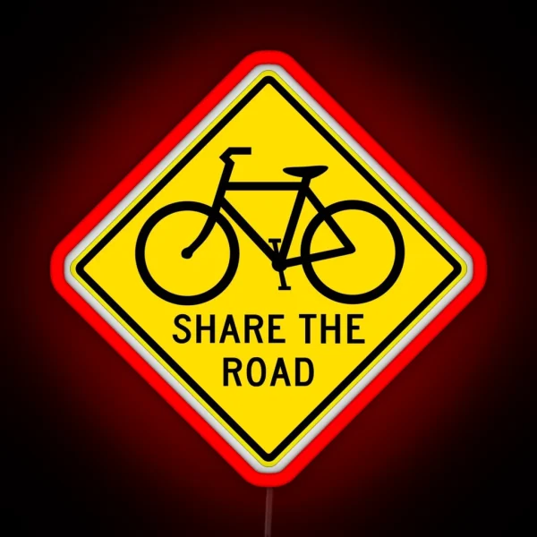 Share The Road RGB Neon Sign