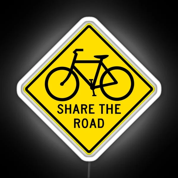 Share The Road RGB Neon Sign
