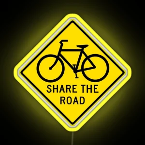 Share The Road RGB Neon Sign