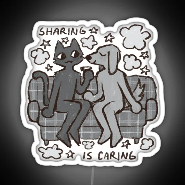 Sharing Is Caring RGB Neon Sign