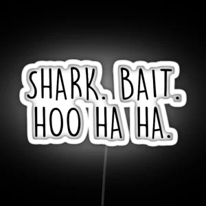 Shark Bait Black Lettering RGB Neon Sign