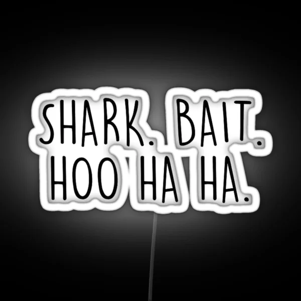 Shark Bait Black Lettering RGB Neon Sign