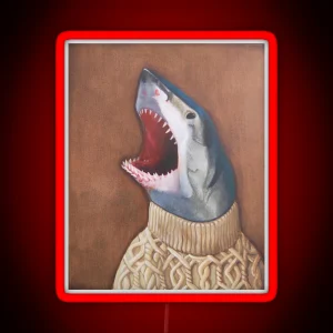 Shark In A Sweater RGB Neon Sign