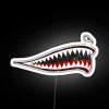World War II vintage shark teeth P-40 Warhawk nose art RGB neon sign 61117 white