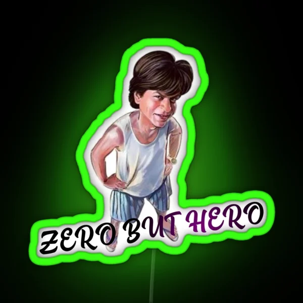 Sharukh Khan Zero Movie RGB Neon Sign