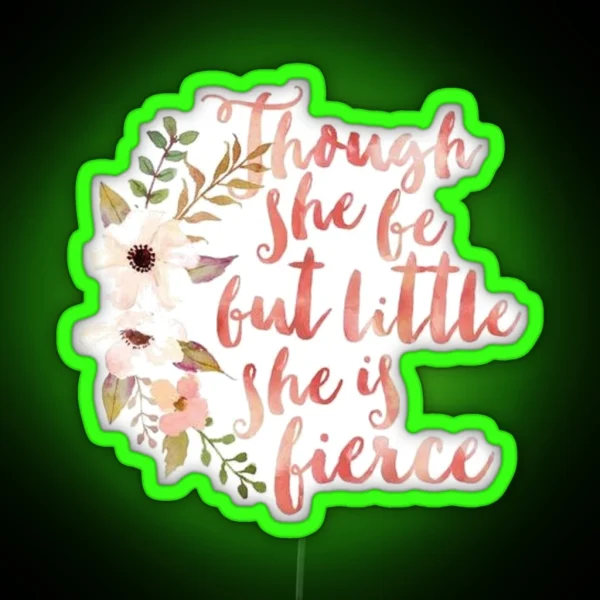 She Is Fierce RGB Neon Sign