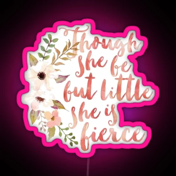 She Is Fierce RGB Neon Sign