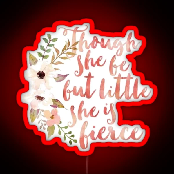 She Is Fierce RGB Neon Sign