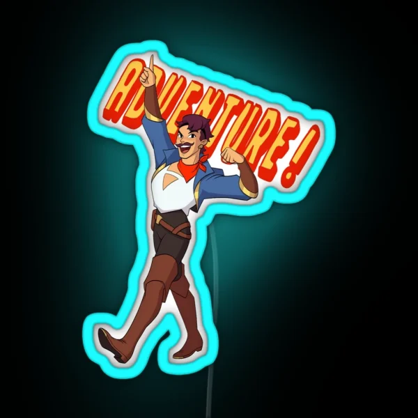 She Ra Seawhawk Adventure RGB Neon Sign