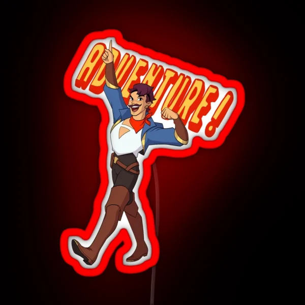 She Ra Seawhawk Adventure RGB Neon Sign