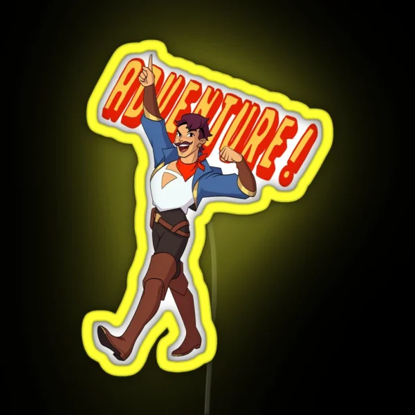 She Ra Seawhawk Adventure RGB Neon Sign