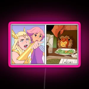 She Ra Yelling At Catra Meme RGB Neon Sign