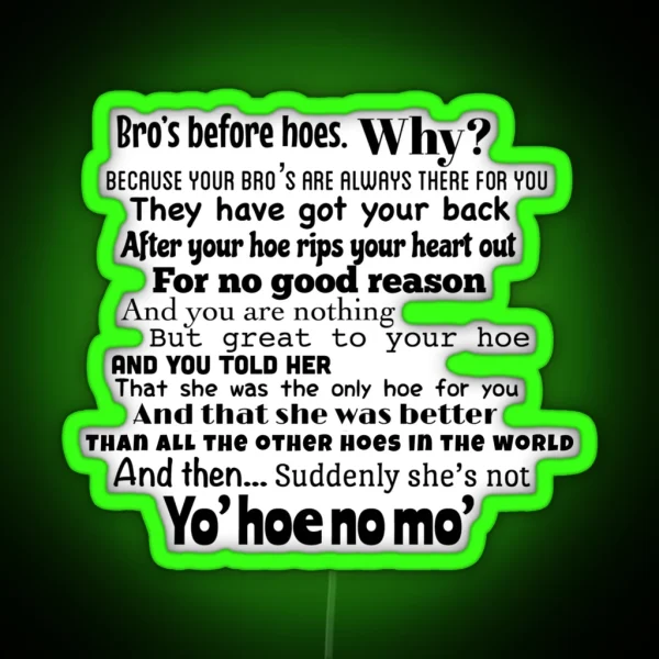 She S Not Yo Hoe No Mo Michael Scott Quote RGB Neon Sign