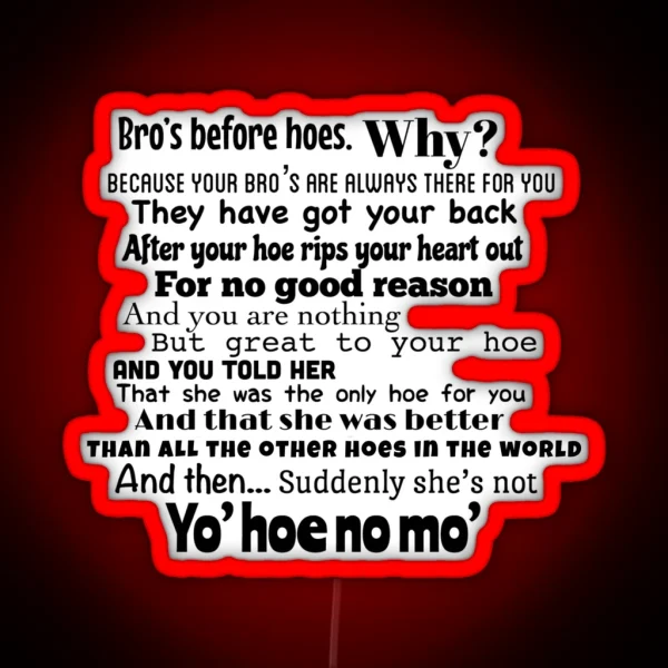 She S Not Yo Hoe No Mo Michael Scott Quote RGB Neon Sign