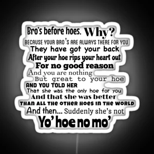 She S Not Yo Hoe No Mo Michael Scott Quote RGB Neon Sign