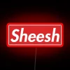 alt text: "Red RGB Neon Sheesh Sign