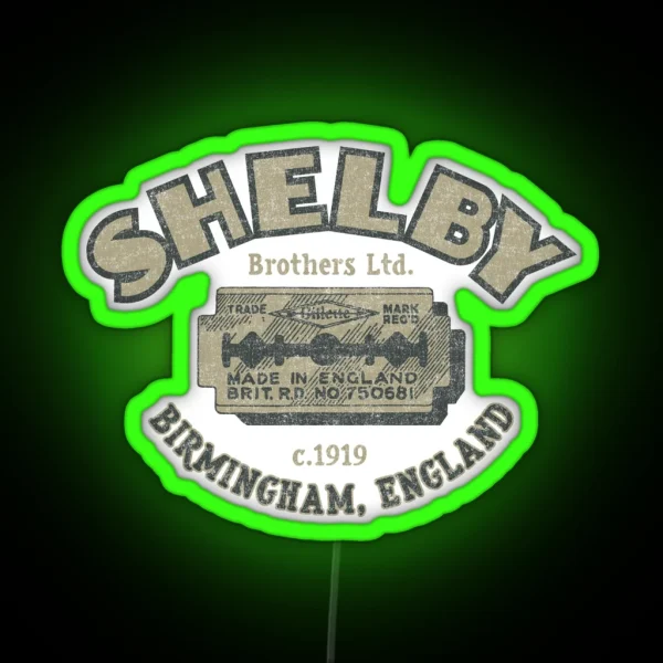 Shelby Bros Peaky Razor RGB Neon Sign