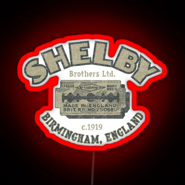 Shelby Bros Peaky Razor RGB Neon Sign