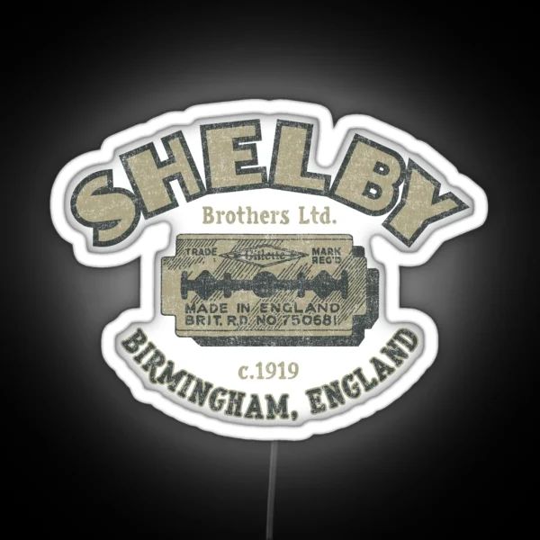 Shelby Bros Peaky Razor RGB Neon Sign