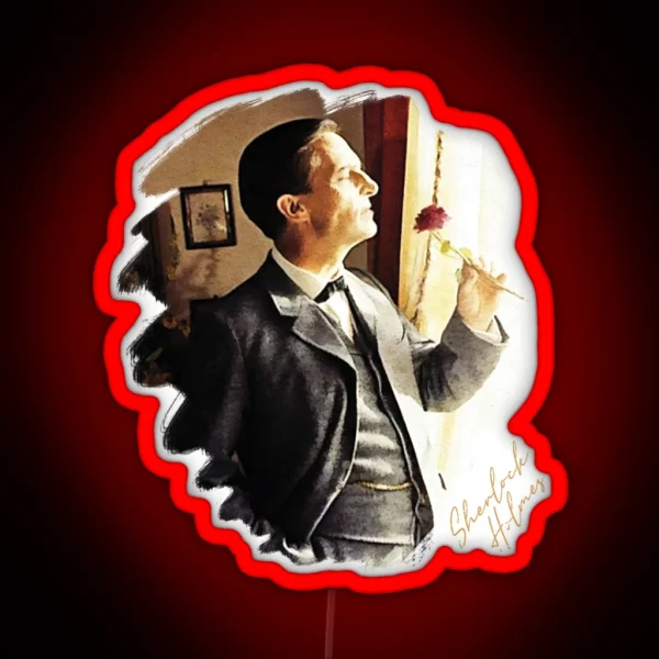 Sherlock Holmes Jeremy Brett A Lovely Rose RGB Neon Sign