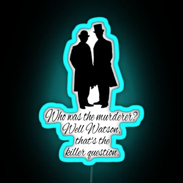 Sherlock Quotes 221B Baker St British Detective Vintage RGB Neon Sign