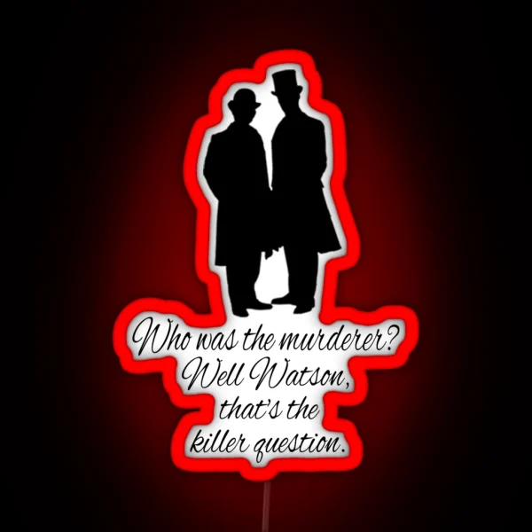 Sherlock Quotes 221B Baker St British Detective Vintage RGB Neon Sign