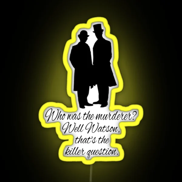 Sherlock Quotes 221B Baker St British Detective Vintage RGB Neon Sign