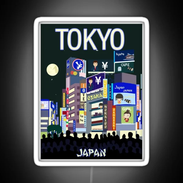 Shibuya Crossing Tokyo Japan RGB Neon Sign