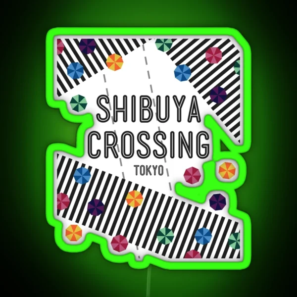 Shibuya Crossing Tokyo Japan RGB Neon Sign