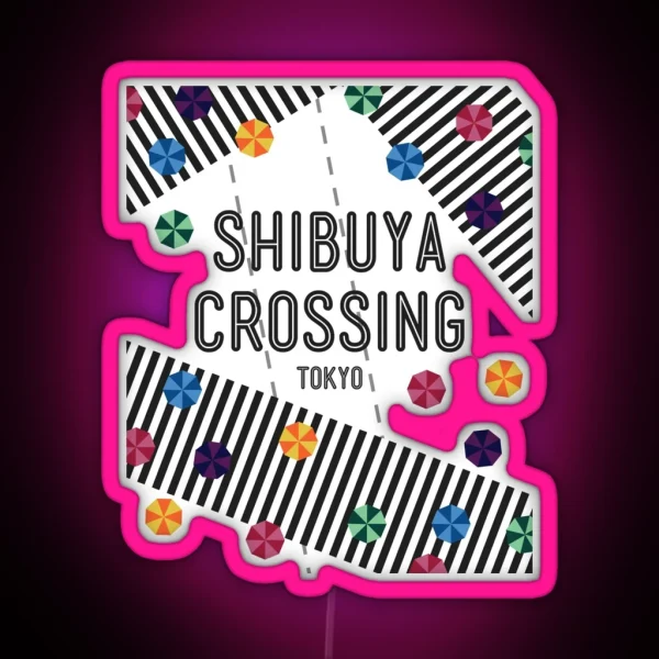 Shibuya Crossing Tokyo Japan RGB Neon Sign